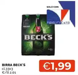 Mercatò Birra Beck's offerta