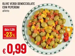 Famila Olive verdi denocciolate con peperoni offerta