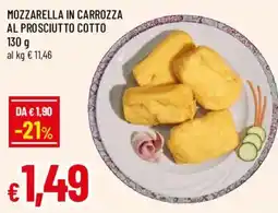 Famila Mozzarella in carrozza al prosciutto cotto offerta