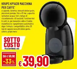 Famila Krups macchina per caffè offerta