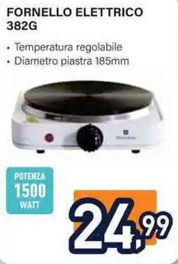 Unieuro Fornello elettrico 382G offerta