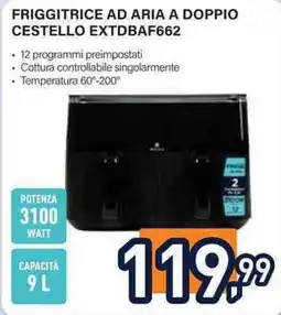 Unieuro Friggitrice ad aria a doppio cestello offerta