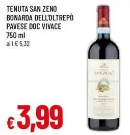 Famila Bonarda dell'Oltrepò Pavese DOC Vivace offerta