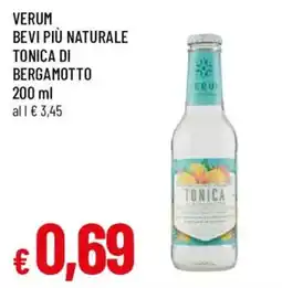 Famila Verum bevi più naturale tonica di bergamotto offerta