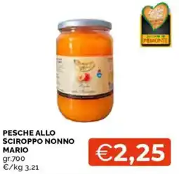 Mercatò Pesche allo sciroppo nonno mario offerta