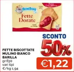 Mercatò Fette biscottate Mulino Bianco offerta