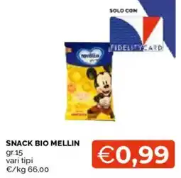 Mercatò Snack bio Mellin offerta