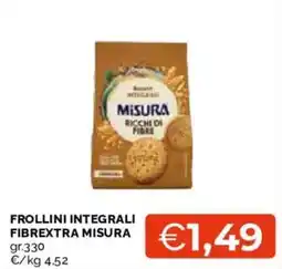 Mercatò Frollini integrali fibrextra misura offerta