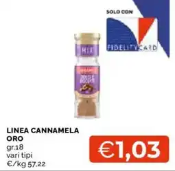 Mercatò Linea Cannamela Oro offerta