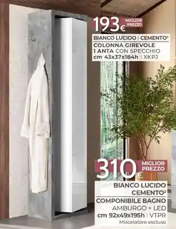 Mondo Convenienza Colonna girevole 1 anta con specchio offerta