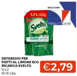 Mercatò Detersivo per piatti al limone eco ricarica Svelto offerta