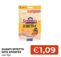 Mercatò Guanti effetto seta Spontex offerta