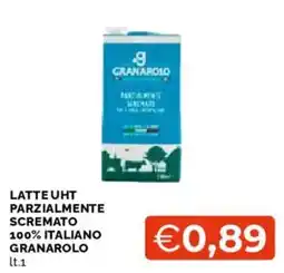 Mercatò Latte UHT parzialmente scremato 100% italiano Granarolo offerta