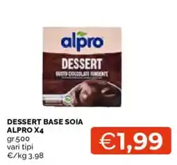Mercatò Dessert base soia Alpro offerta