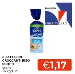 Mercatò Risette bio croccanti riso Scotti offerta