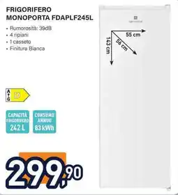 Unieuro Frigorifero monoporta Fdaplf245l offerta
