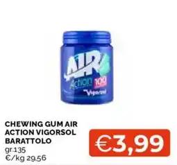 Mercatò Chewing gum air action vigorsol offerta