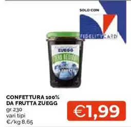 Mercatò Confettura 100% da frutta Zuegg offerta