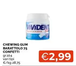 Mercatò Vivident chewing gum offerta