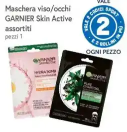 A&O Maschera viso/occhi Garnier Skin Active assortiti offerta