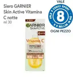 A&O Siero GARNIER Skin Active Vitamina C notte offerta