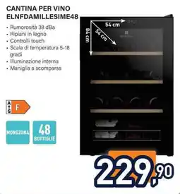 Unieuro Cantina per vino ELNFDAMILLESIME48 offerta