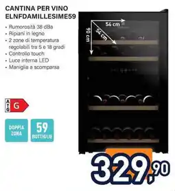 Unieuro Cantina per vino ELNFDAMILLESIME59 offerta