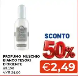 Mercatò Profumo muschio bianco tesori d'oriente offerta