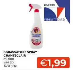 Mercatò Sgrassatore spray Chanteclair offerta