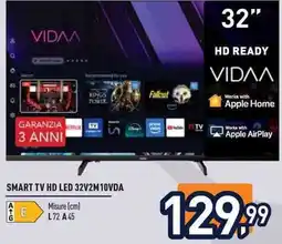 Unieuro Smart TV HD LED 32V2M10VDA Vidaa offerta
