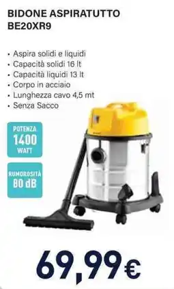 Unieuro Bidone aspiratutto BE20XR9 offerta