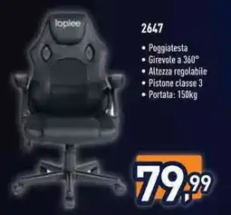 Unieuro Sedia gaming Loplee offerta