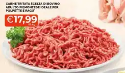 Mercatò Carne tritata scelta di bovino adulto piemontese offerta