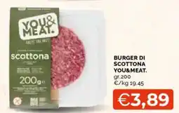 Mercatò Burger di scottona You&Meat. offerta