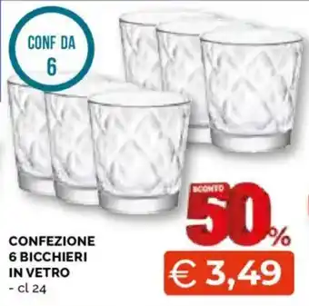 Bicchieri in vetro