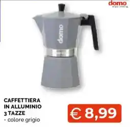 Mercatò Extra Caffettiera in alluminio domo offerta