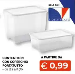 Mercatò Extra Contenitori con coperchio portatutto offerta
