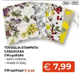 Mercatò Extra Tovaglia stampata Casaxcasa offerta