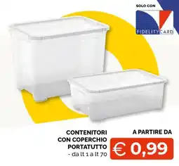 Mercatò Big Contenitori con coperchio portatutto offerta