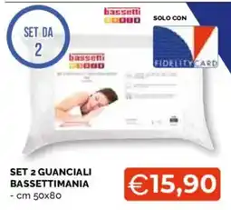 Mercatò Big Set 2 guanciali bassettimania offerta