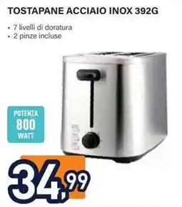 Unieuro Tostapane acciaio inox 392g offerta