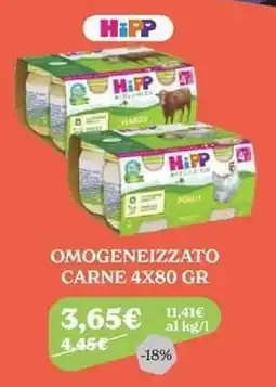 Iperbimbo HiPP Omogeneizzato Carne offerta