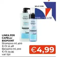 Mercatò Linea per capelli Biopoint offerta