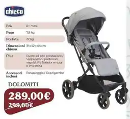 Iperbimbo Chicco Dolomiti offerta
