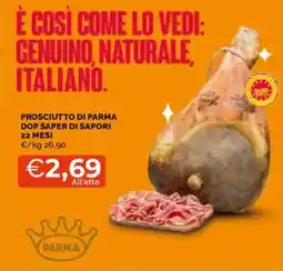 Mercatò Prosciutto di Parma DOP Saper di Sapori offerta