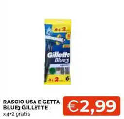 Mercatò Rasoio usa e getta Blue3 Gillette offerta