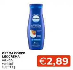 Mercatò Crema corpo Leocrema offerta