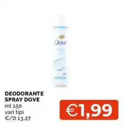 Mercatò Deodorante spray Dove offerta