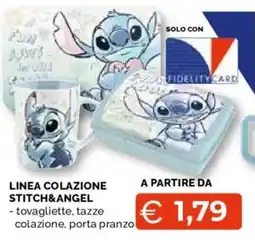 Mercatò Big Linea colazione Stitch&Angel offerta