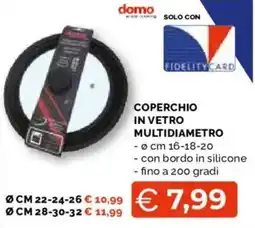 Mercatò Big Coperchio in vetro multidiametro domo offerta